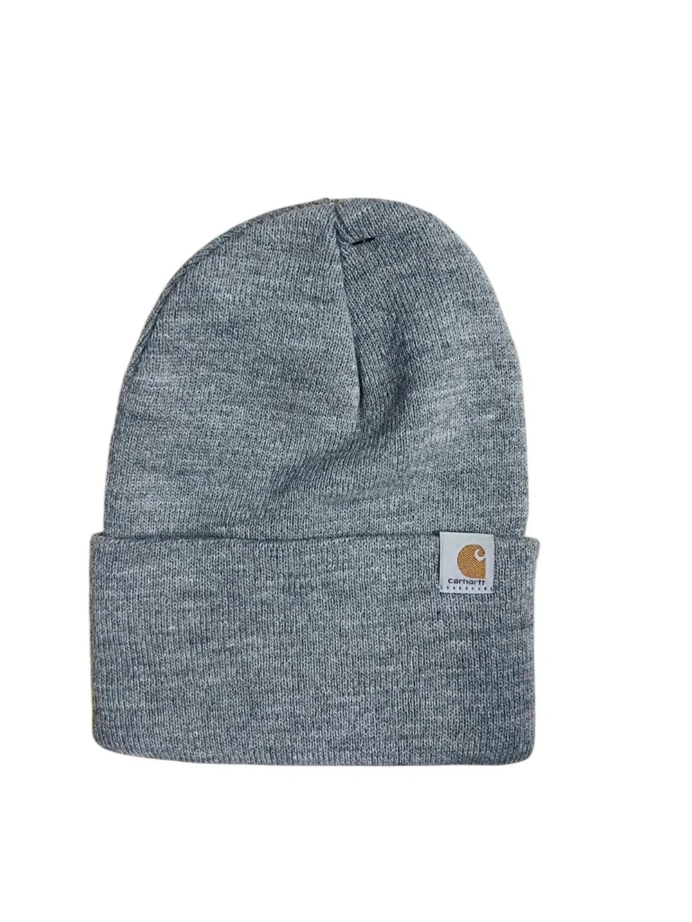 New Carhartt Men’s Heather Gray Knit Cuffed Beanie